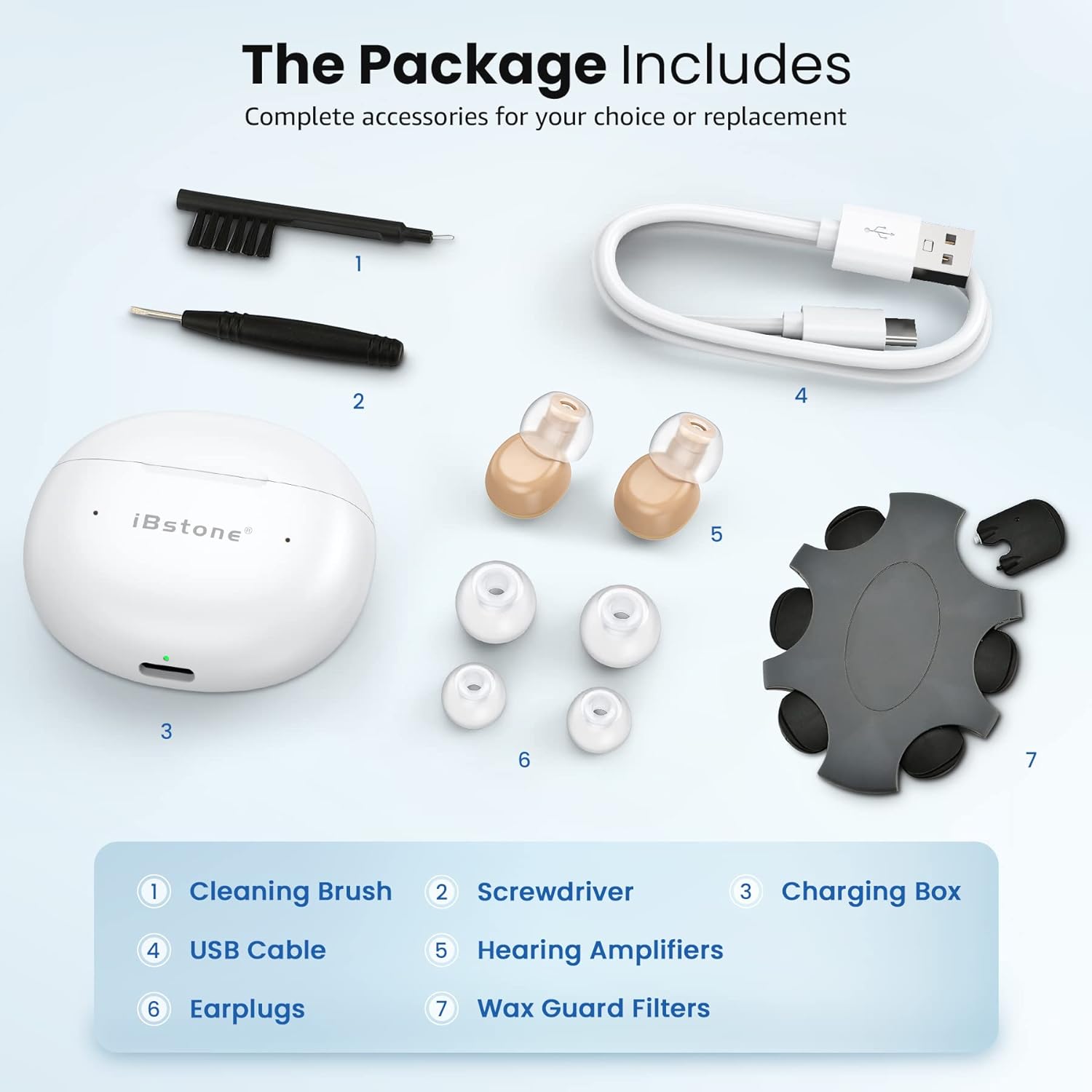 iBstone Mini-B ITE Rechargeable Hearing Aids
