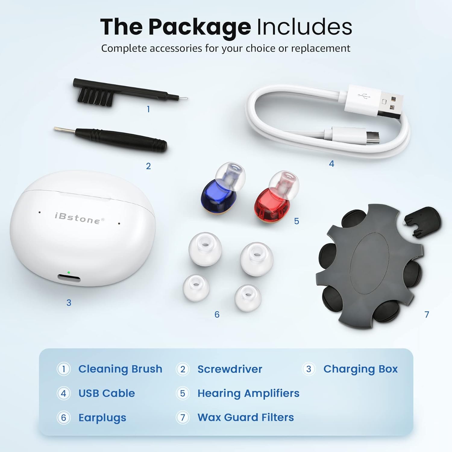 iBstone Mini-BR ITE Rechargeable Hearing Aids