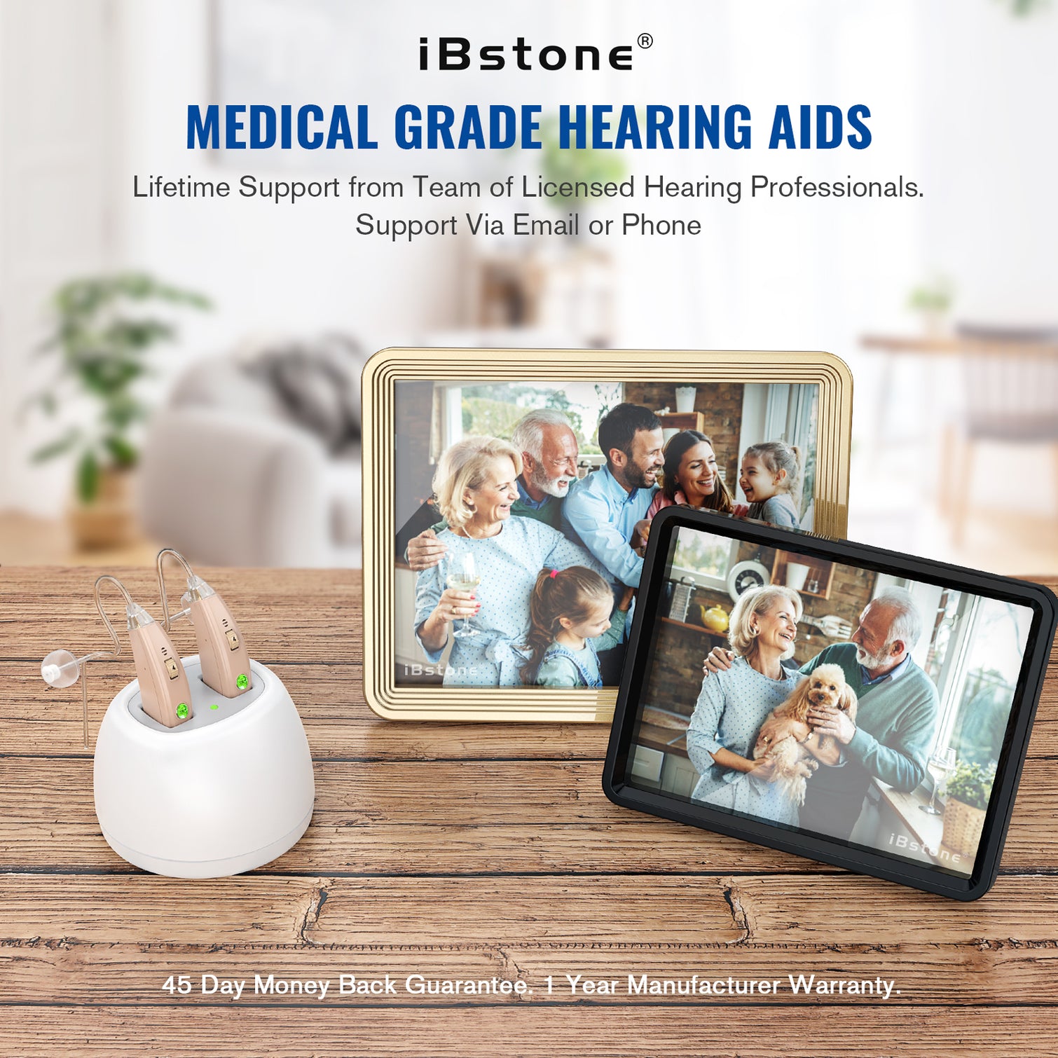 iBstone Vive20 Rechargeable BTE Hearing Aids