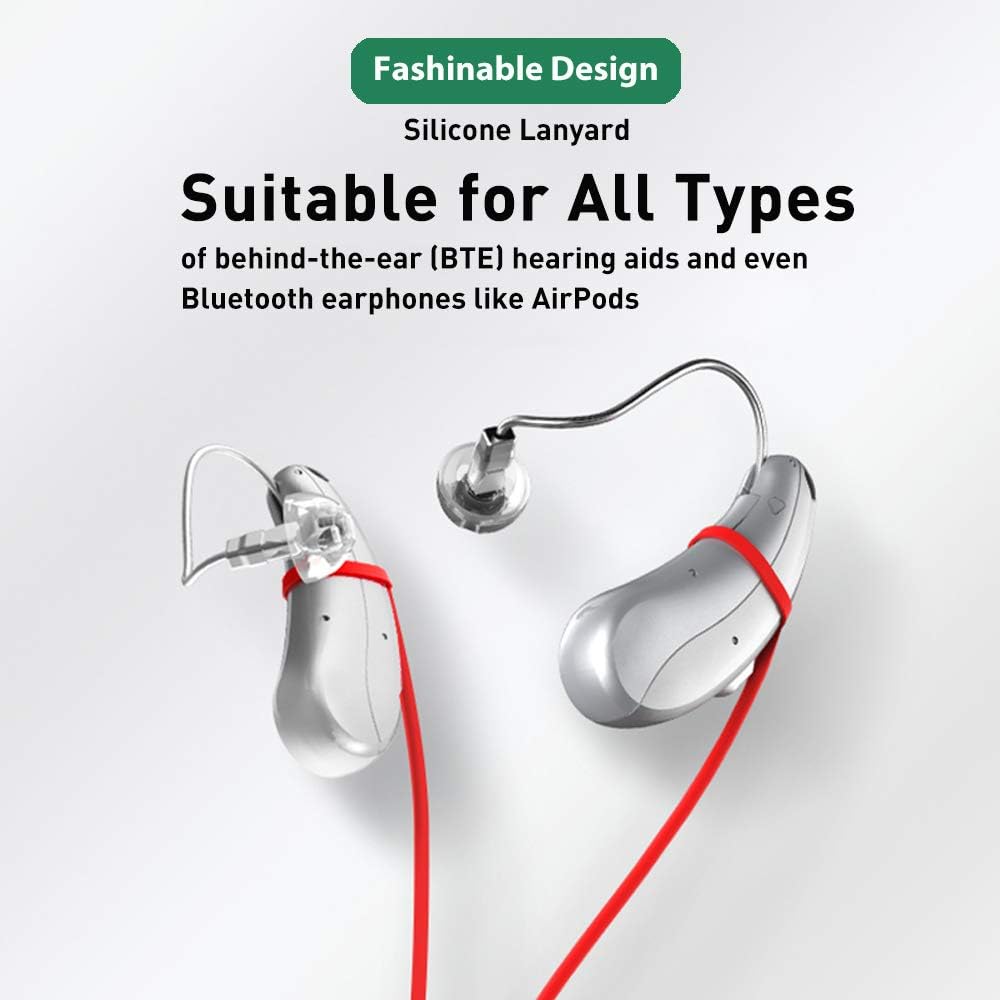 Hearing Aid Clip and Anti-Lost Lanyard Keeper, Black