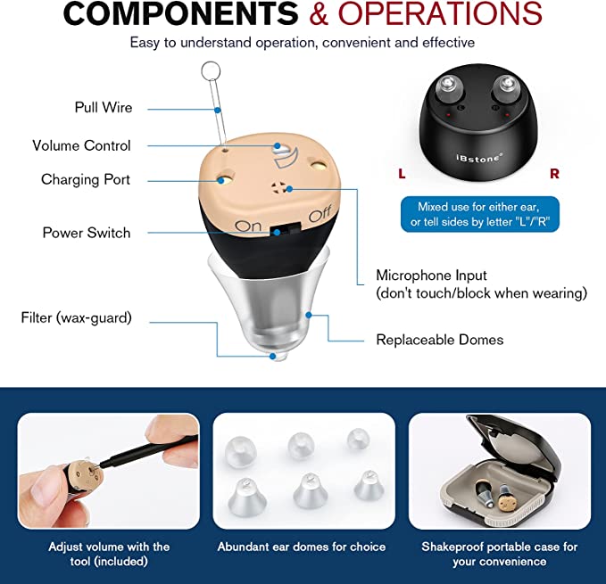 iBstone K18 Rechargeable CIC Hearing aids