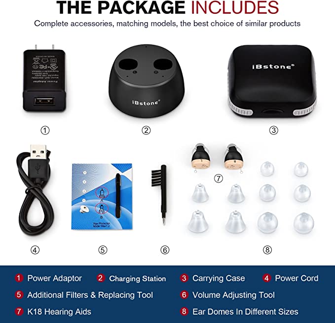 iBstone K18 Rechargeable CIC Hearing aids