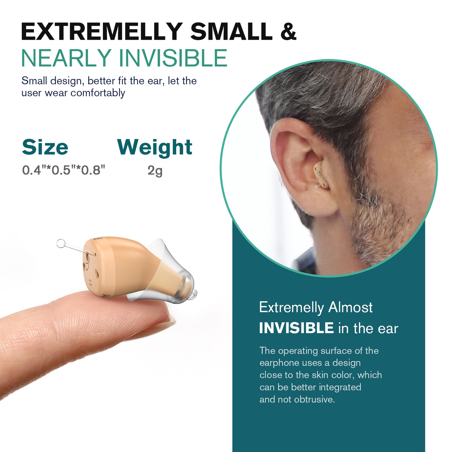 iBstone K19 CIC Hearing aids
