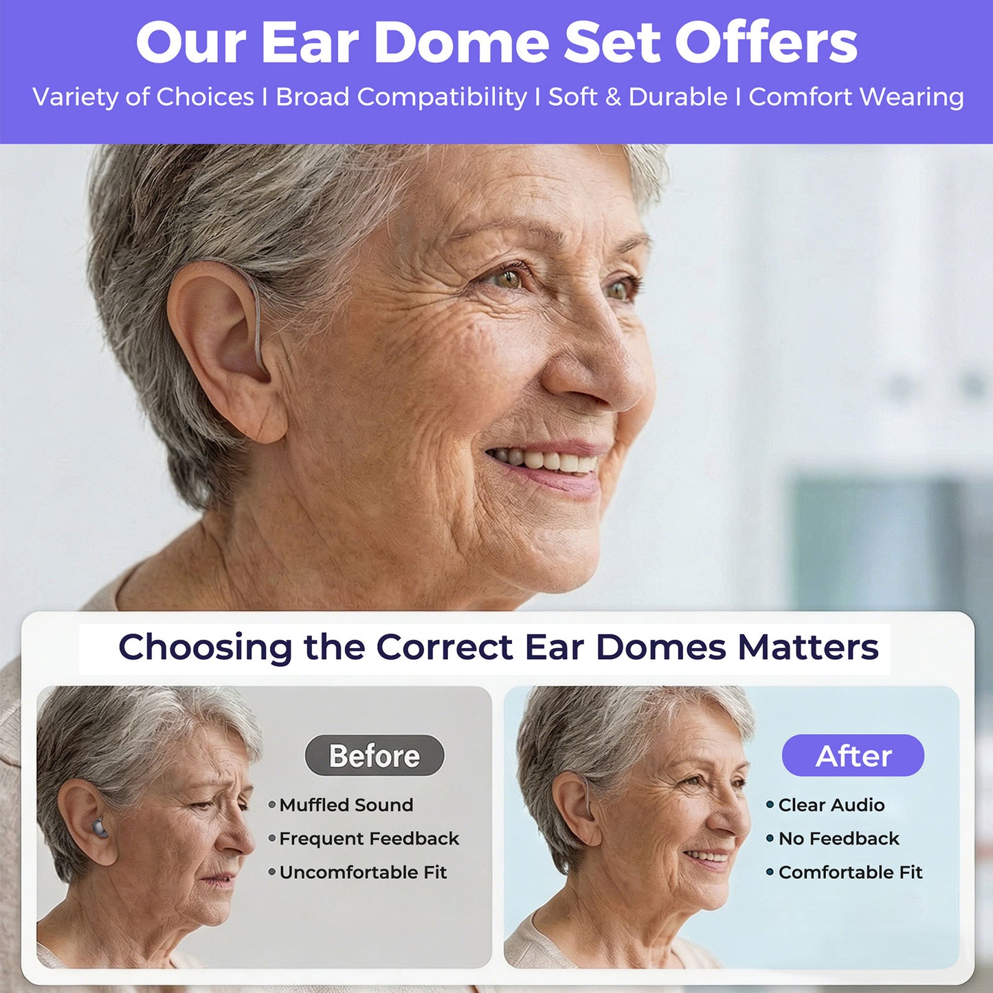 Dome Kit for iBstone AuraLink, Nova/Edge, Vivtone Xpure or Other Similar Devices