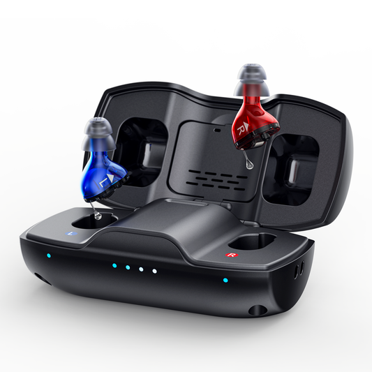 iBstone Nova Black Red Blue Hearing Aids