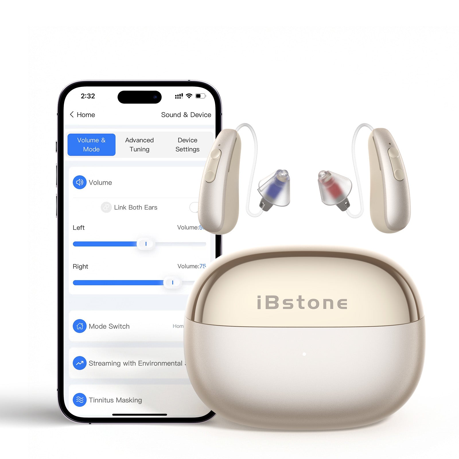 iBstone AuraLink Bluetooth OTC Hearing Aids