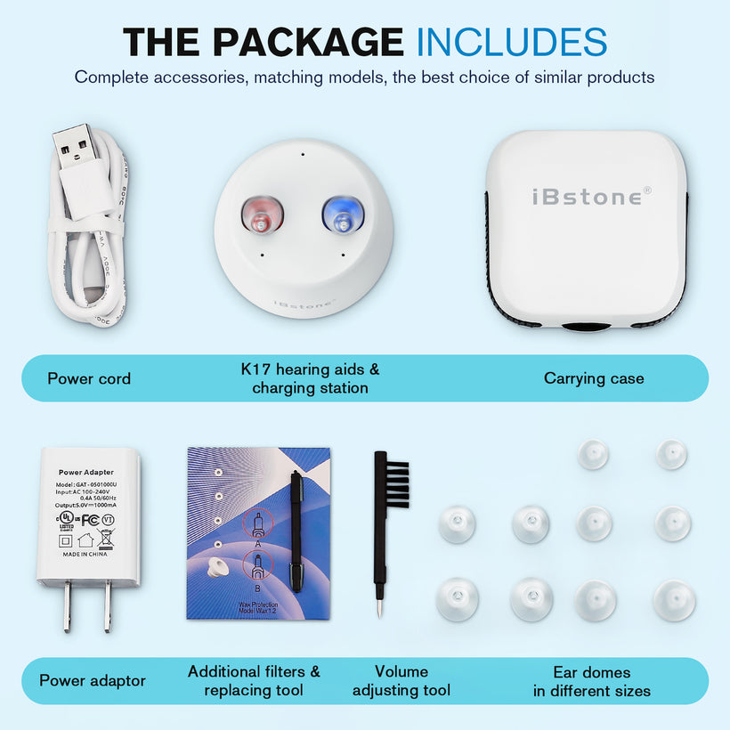 iBstone K17 Rechargeable CIC Hearing aids