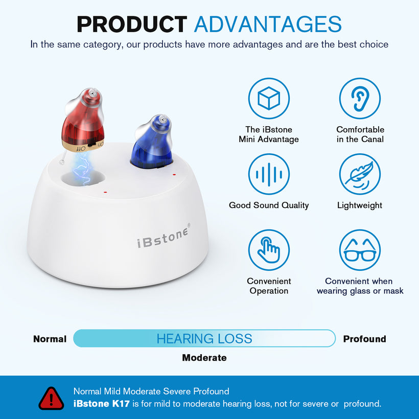 iBstone K17 Rechargeable CIC Hearing aids